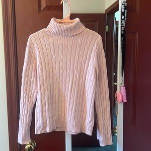 Pink Chaps turtleneck sweater